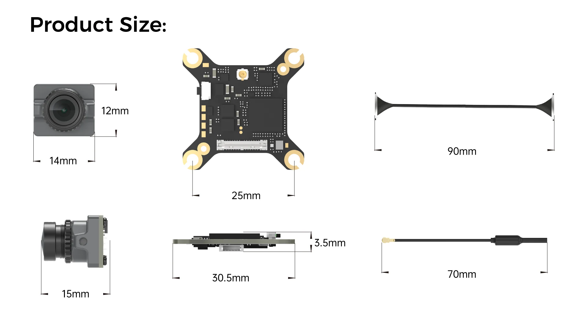 CADDX Walksnail Ascent Lite VTX Kit Digital Image Transmission 1080P/60FPS 35ms low latency 3km Range For Ascent Fpv Goggles