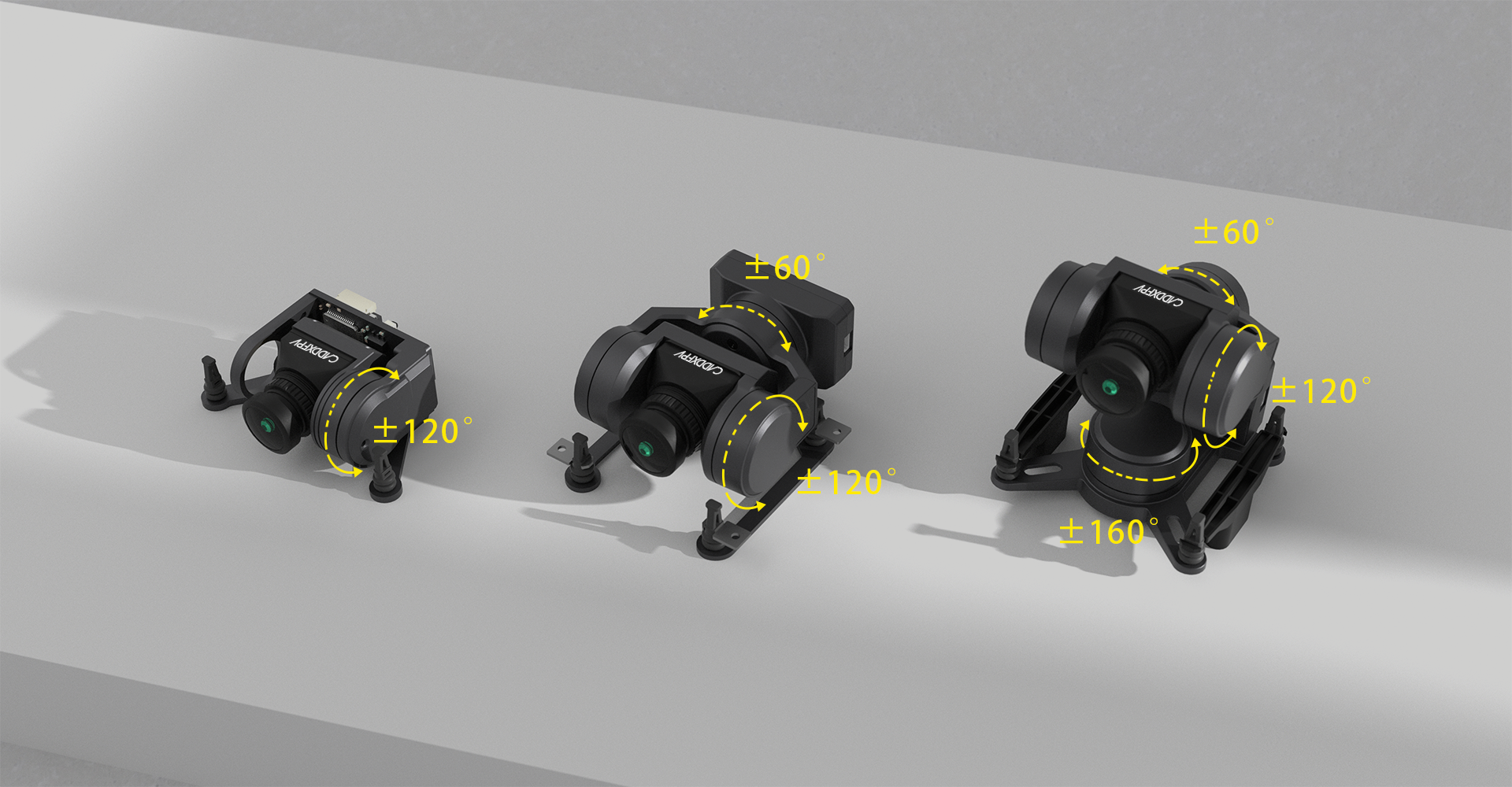 Caddx Gimbal for Camera GM1 GM2 GM3 FPV Gimbal Head Tracking Walksnail  Avatar HD Pro Kit Gyroflow For RC FPV Drone Car Parts
