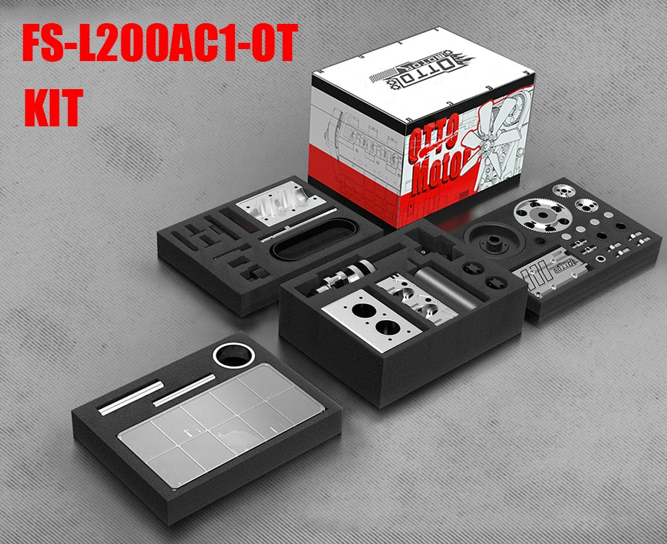 FS L200AC TOYAN ENGINE Air Cooled Nitro Engine Twin Cylinder 4 Stroke Engine DIY Kit Model Toy IN STOCK