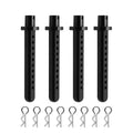 4 Pcs Aluminum Body Post Mounting Car Shell With R Clamp Fixing Post for 1/10 RC Crawler Vehicle Axial SCX10 Parts Accessories