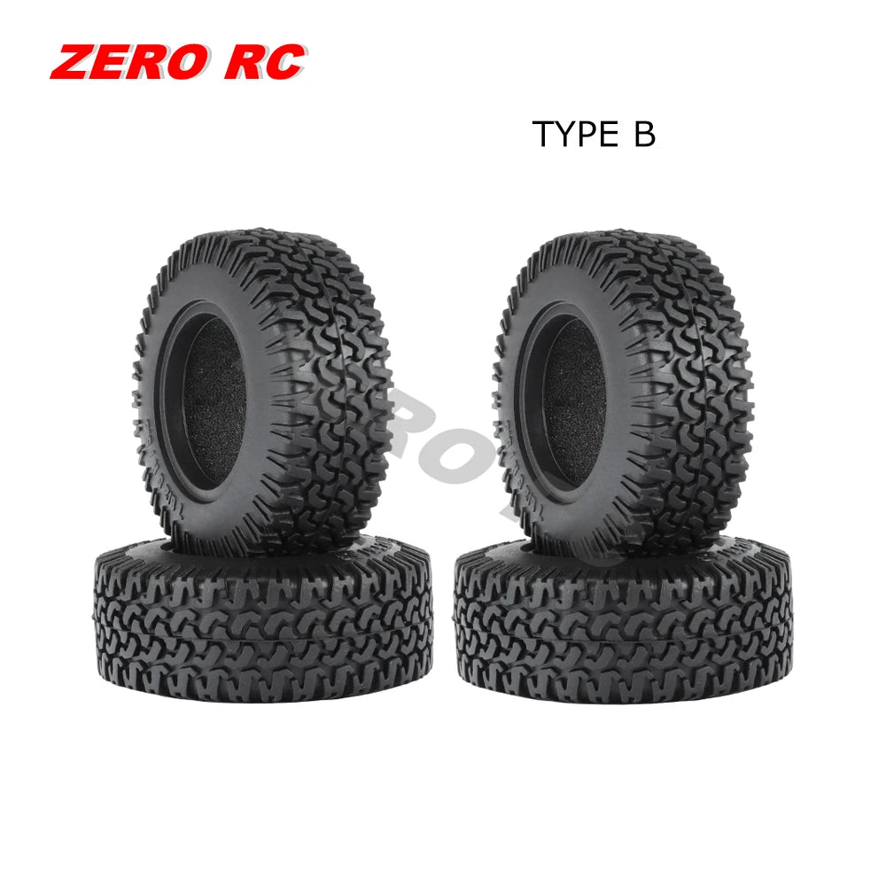 RC Crawler Car Soft 1.55" Off Road Mud Tires 76*27mm 95*35mm Foam Insert For D90 TF2 Tamiya CC02 LC70 MST JIMNY Blocks WHEEL