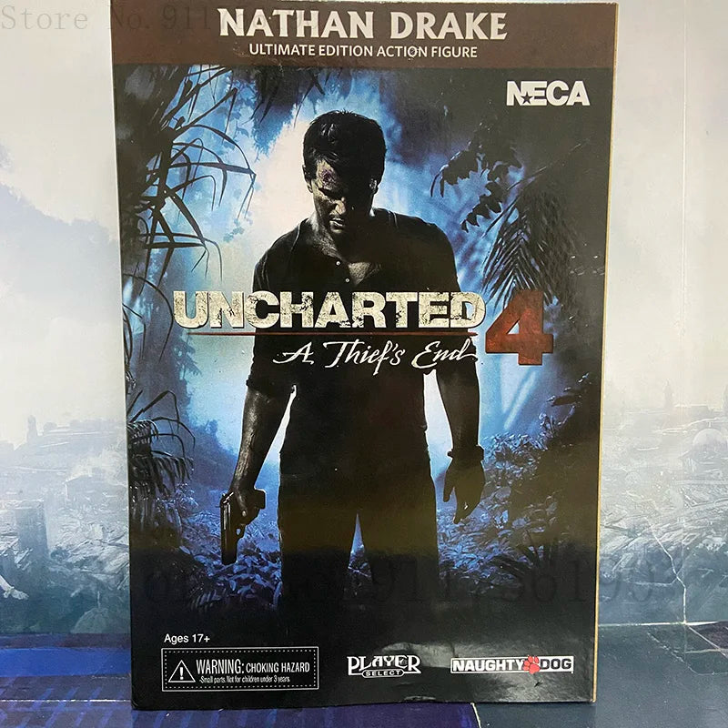 NECA Uncharted 4 A Thief's end Nathan Drake Ultimate Edition PVC Action Figure Collection Model Toy 17cm Birthday Christmas Gift
