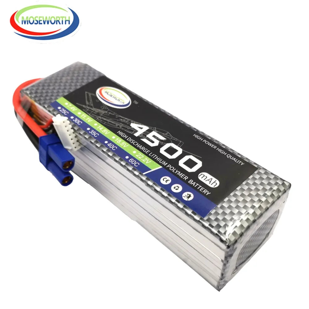 6S 22.2V 1800 2200 3500 4200 5200 6000 10000 12000mAh 30C 40C 60C RC LiPo Battery For RC Drone Helicopter Quadcopter Airplane