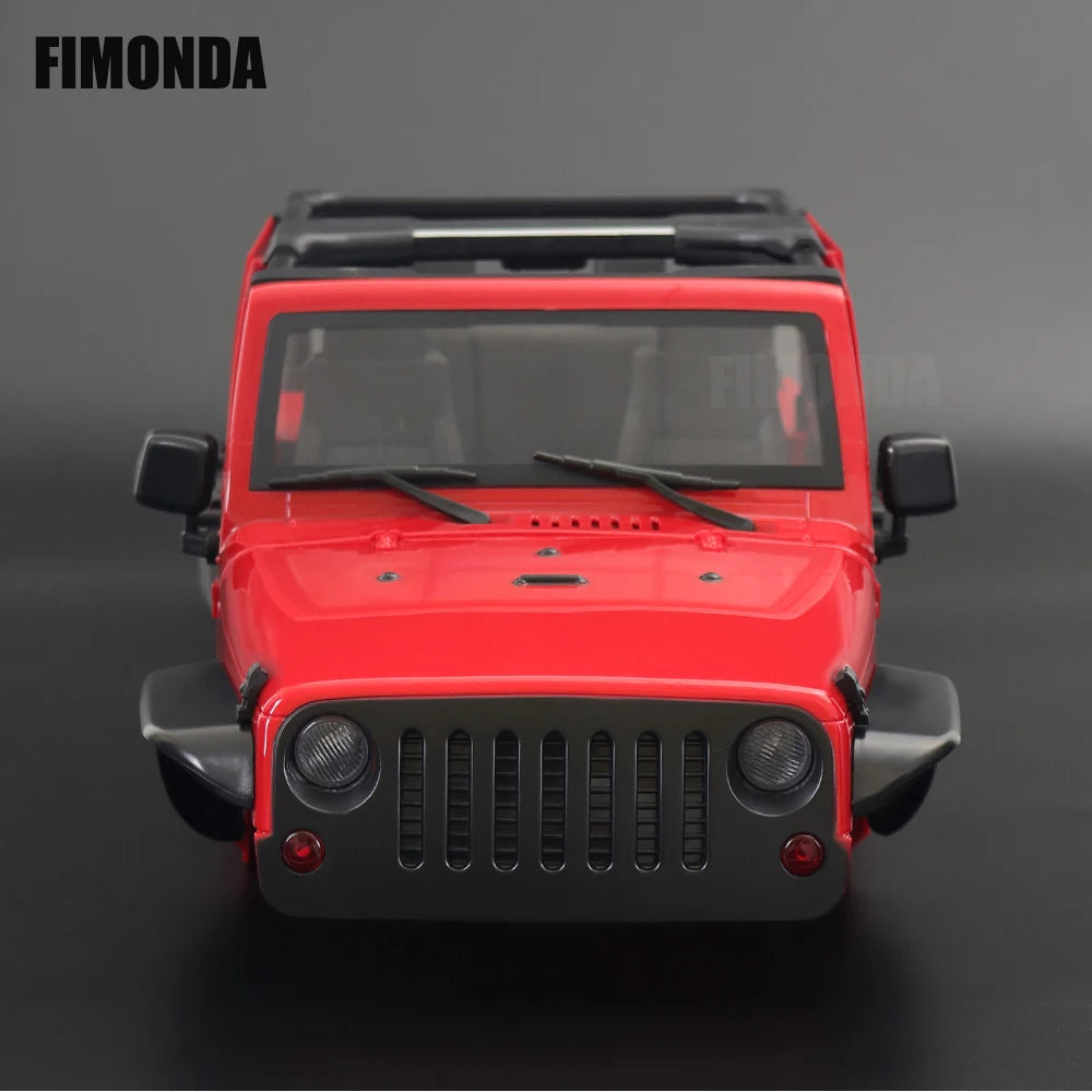 1:10 Scale Wrangler Convertible Hard Body Kit 313mm Wheelbase for 1/10 RC Crawler Axial SCX10 Rubicon TRX4 Redcat GEN8