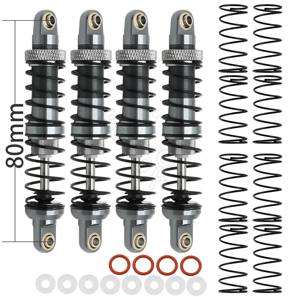 Metal 70mm 80mm 90mm 100mm 110mm 120mm Shock Absorber Oil Damper for 1/10 RC Crawler Car Axial SCX10  AXI03007 RBX10 D90 TRX4