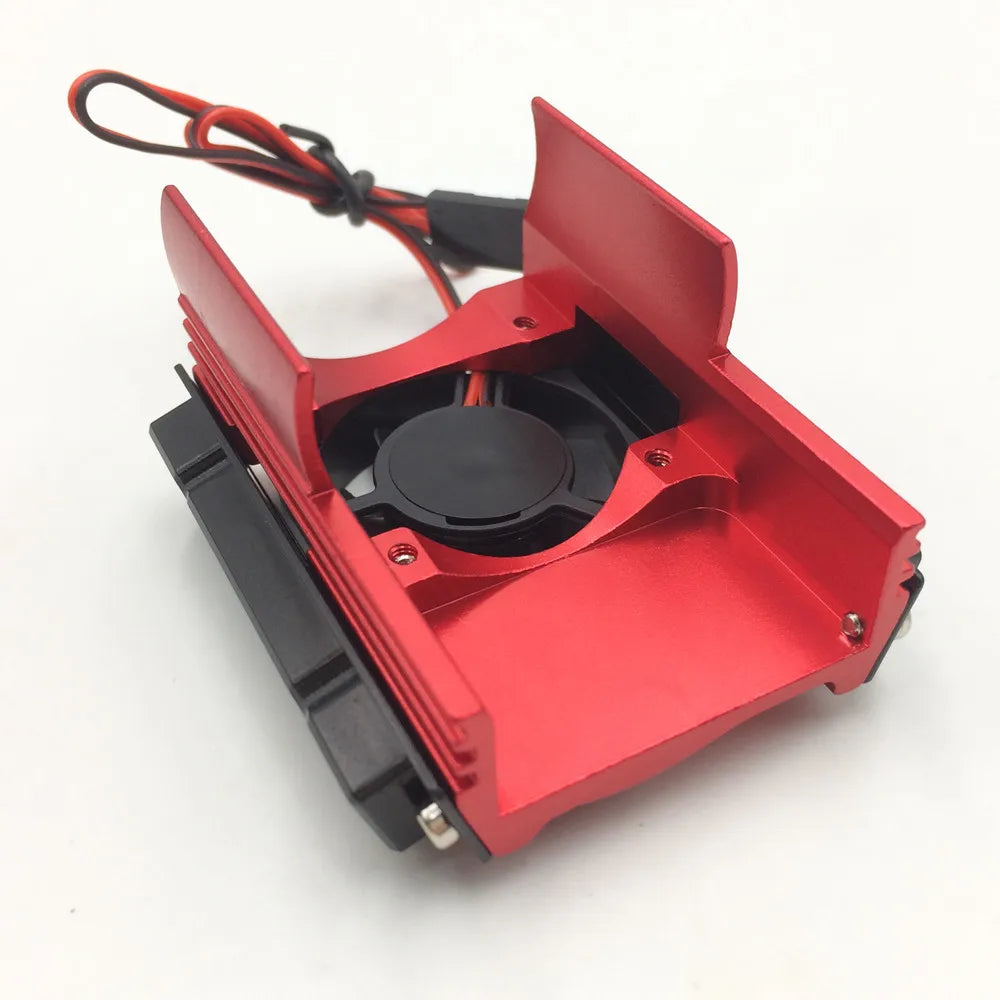 KYX Racing Alloy V8 Engine 540/550 Motor Heatsinks & Cooling Fan for RC Crawler Car Axial SCX10 II 90046 Wraith D90 Traxxas TRX4