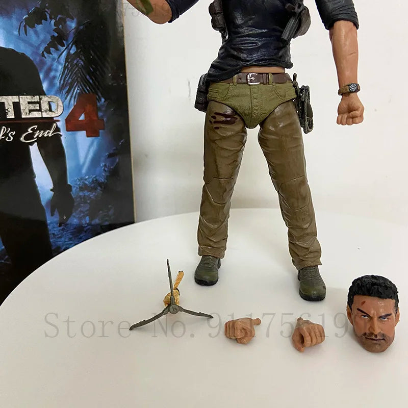 NECA Uncharted 4 A Thief's end Nathan Drake Ultimate Edition PVC Action Figure Collection Model Toy 17cm Birthday Christmas Gift