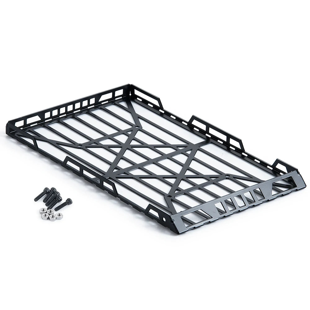 YEAHRUN Metal Roof Rack Luggage Carrier + Elastic Net for 1/24 Axial SCX24 AXI00002 RC Car Model Decoration Accessories Parts
