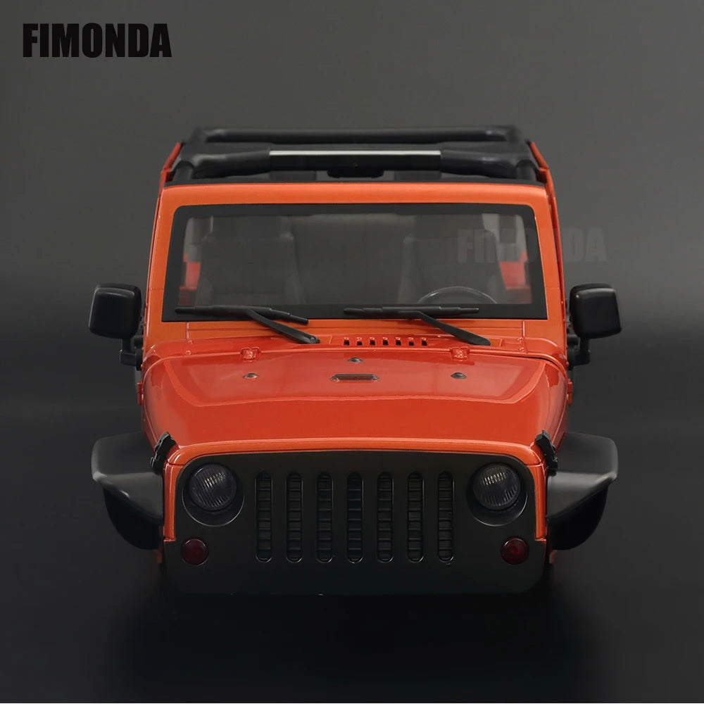 1:10 Scale Wrangler Convertible Hard Body Kit 313mm Wheelbase for 1/10 RC Crawler Axial SCX10 Rubicon TRX4 Redcat GEN8