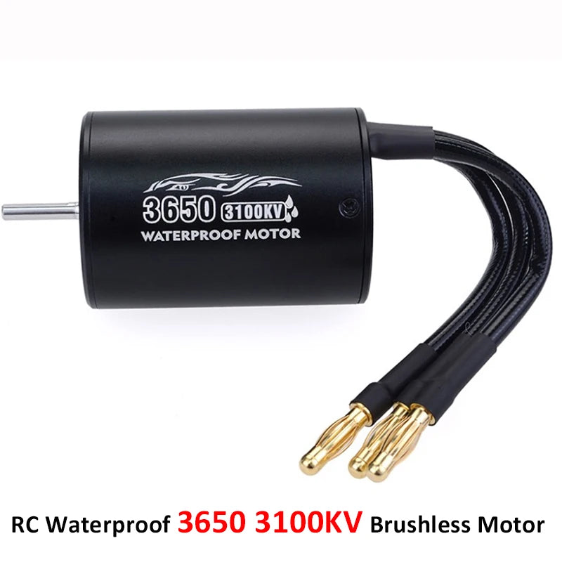 SurpassHobby Waterproof 3650 2300KV/3100KV/3900KV Brushless Motor With 60A ESC LED Program Card Combo For 1/10 RC Car Truck Toy