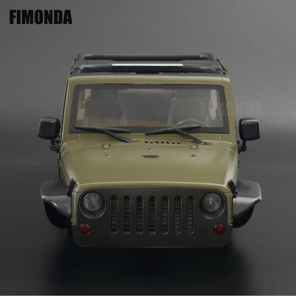 1:10 Scale Wrangler Convertible Hard Body Kit 313mm Wheelbase for 1/10 RC Crawler Axial SCX10 Rubicon TRX4 Redcat GEN8