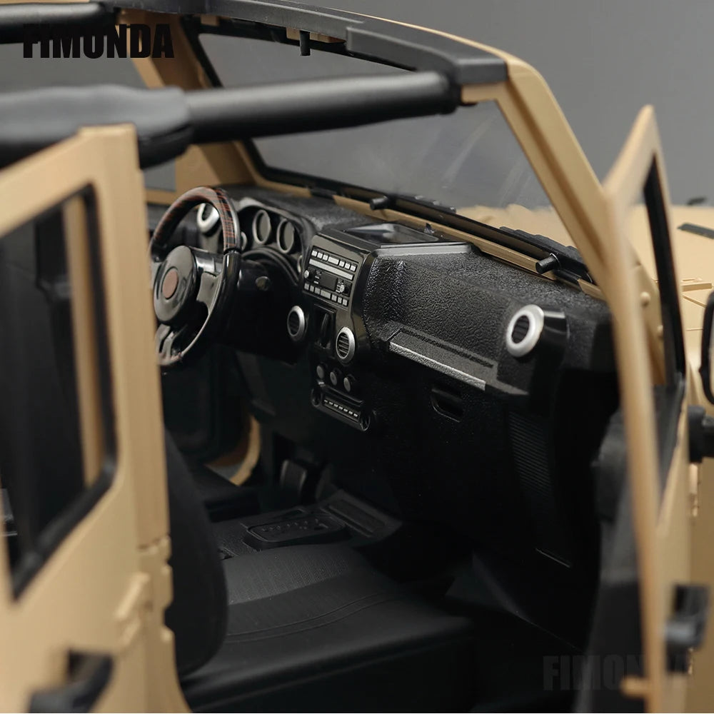 1:10 Scale Wrangler Convertible Hard Body Kit 313mm Wheelbase for 1/10 RC Crawler Axial SCX10 Rubicon TRX4 Redcat GEN8