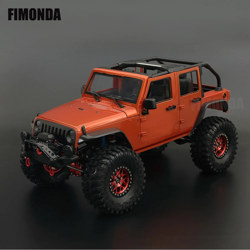 1:10 Scale Wrangler Convertible Hard Body Kit 313mm Wheelbase for 1/10 RC Crawler Axial SCX10 Rubicon TRX4 Redcat GEN8