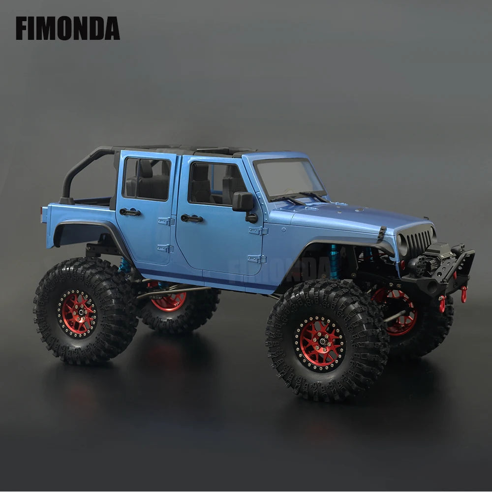 1:10 Scale Wrangler Convertible Hard Body Kit 313mm Wheelbase for 1/10 RC Crawler Axial SCX10 Rubicon TRX4 Redcat GEN8
