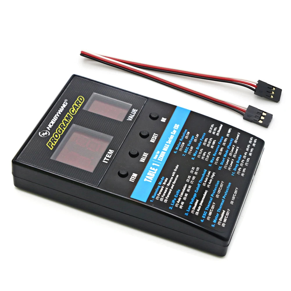 Hobbywing RC Car Program Card LED Program Box 2C Programm Card For XERUN / Flyfun Series Car Brushless ESC