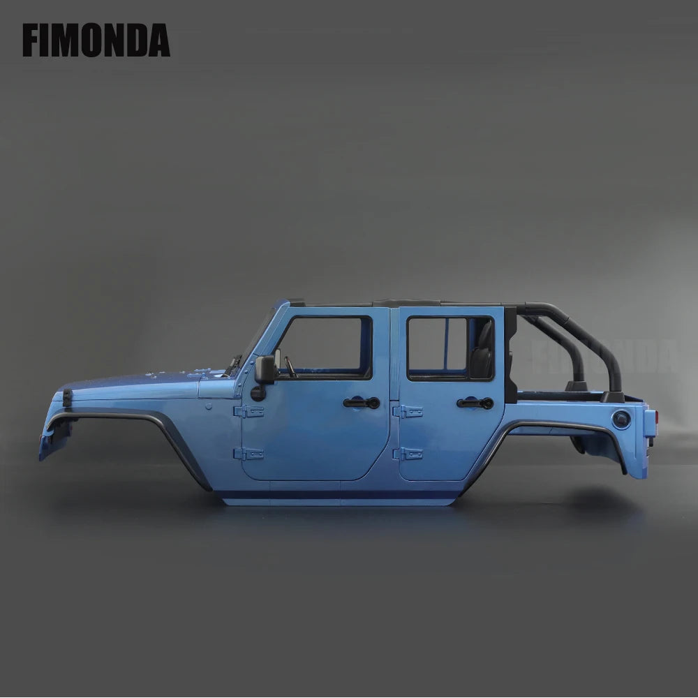 1:10 Scale Wrangler Convertible Hard Body Kit 313mm Wheelbase for 1/10 RC Crawler Axial SCX10 Rubicon TRX4 Redcat GEN8