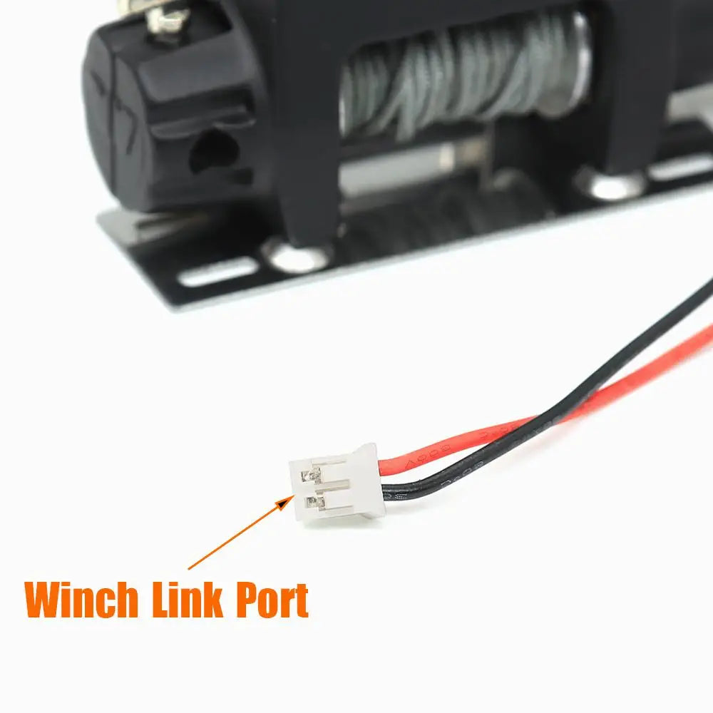 Remote control automatic simulation winch suitable for 1:10 RC covered car TRX-4 scx10 90046 D90 modification accessories