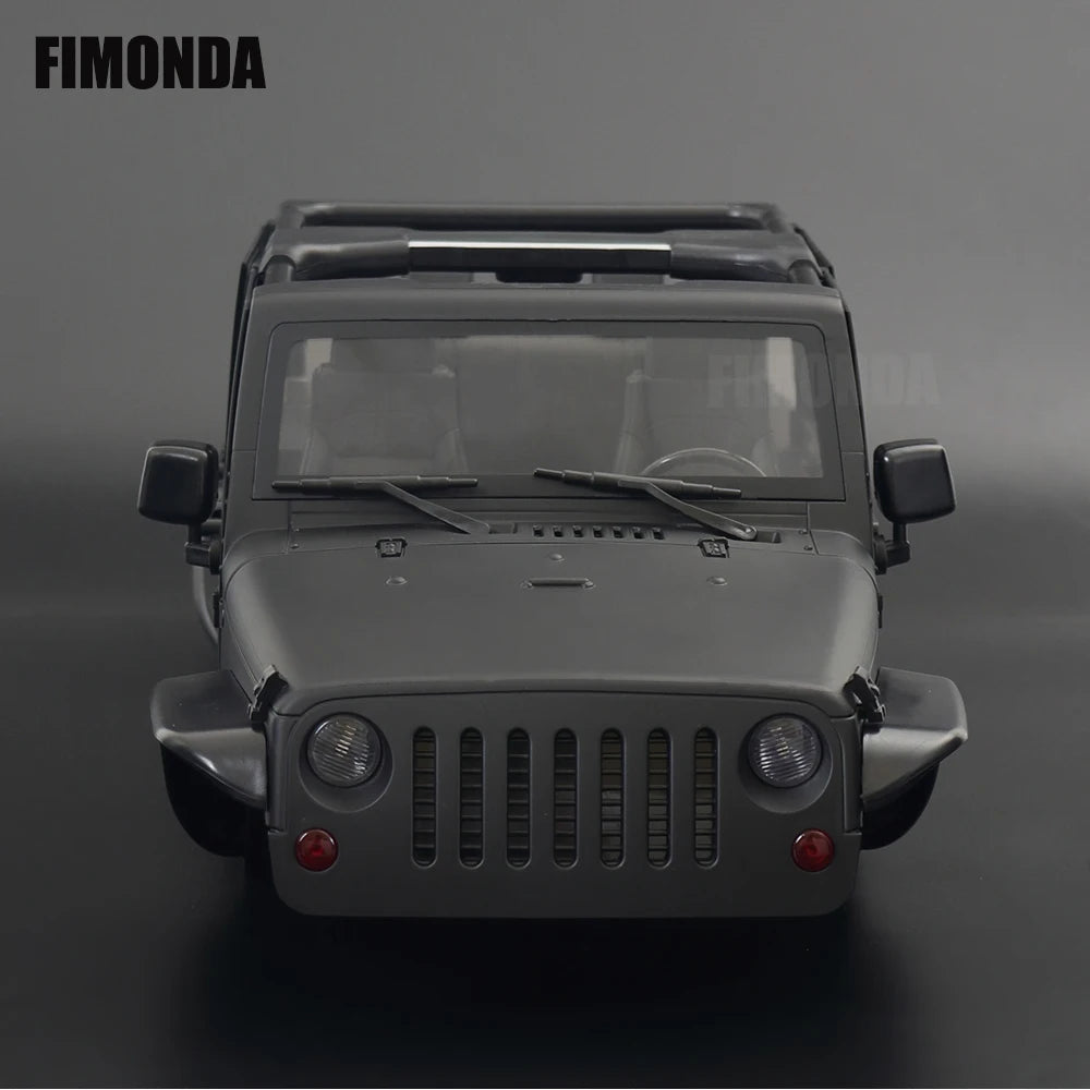 1:10 Scale Wrangler Convertible Hard Body Kit 313mm Wheelbase for 1/10 RC Crawler Axial SCX10 Rubicon TRX4 Redcat GEN8