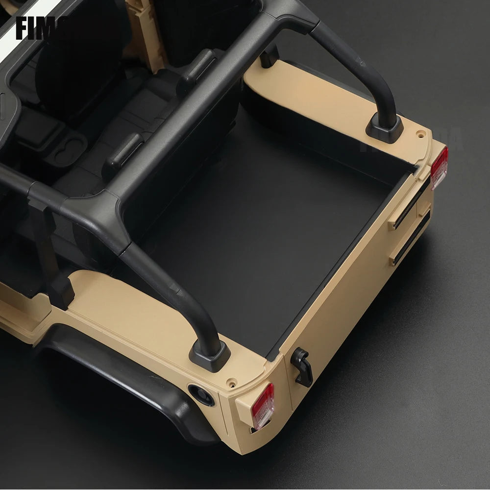 1:10 Scale Wrangler Convertible Hard Body Kit 313mm Wheelbase for 1/10 RC Crawler Axial SCX10 Rubicon TRX4 Redcat GEN8