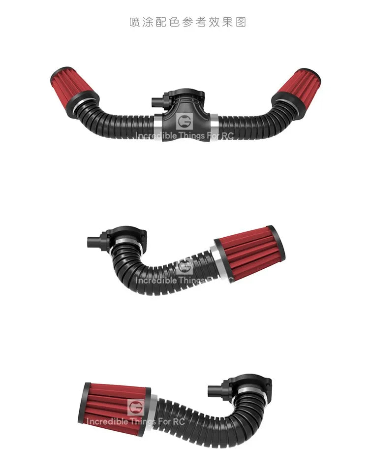 Rc Car Ls7 V8 Simulate Engine Motor Cooling Fans Radiator Kit For 1/10 Rc Crawler Trax Trx4 Trx6 Axial Scx10 90046 Vs4
