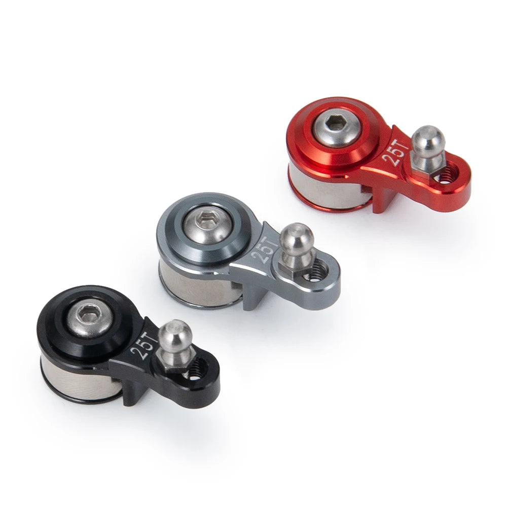 AXSPEED Aluminium Alloy Servo Saver Arm 25T Adjustable for TRX6 TRX4 Bronco Tamiya TT01 1/10 RC Crawler Car