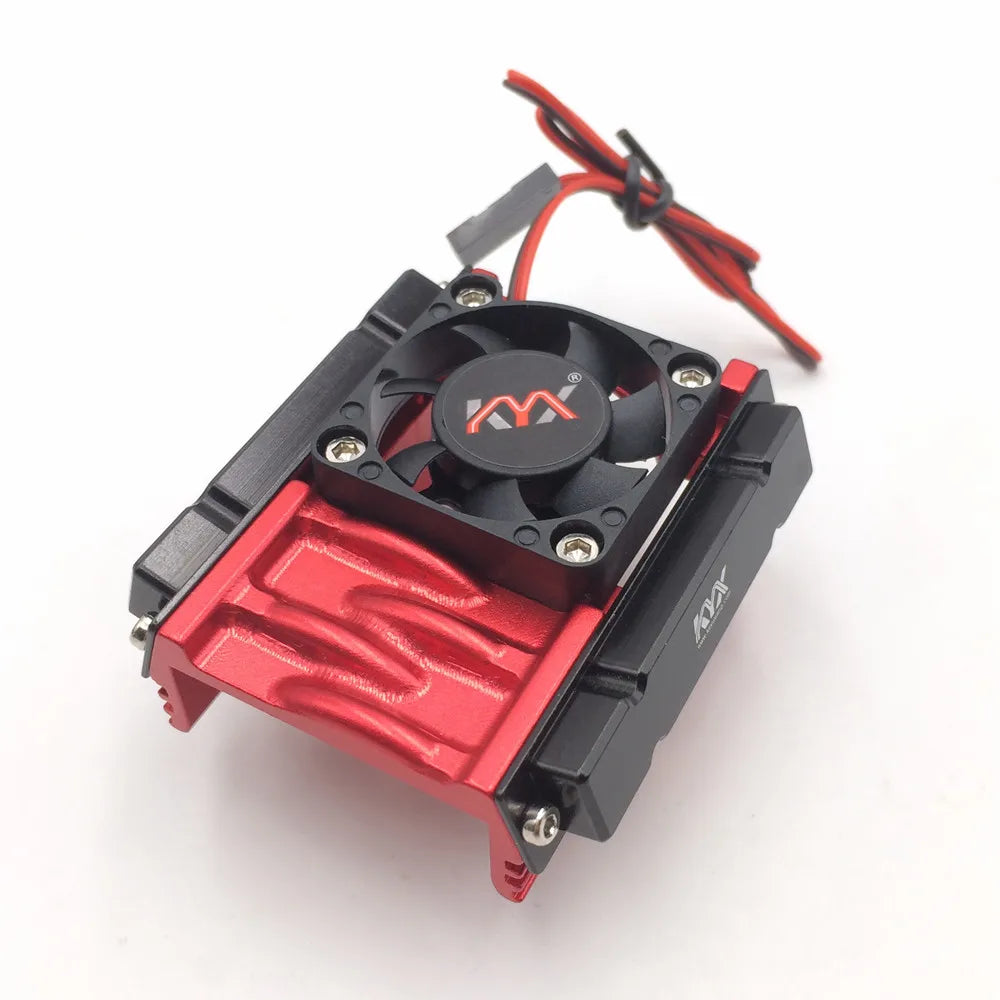 KYX Racing Alloy V8 Engine 540/550 Motor Heatsinks & Cooling Fan for RC Crawler Car Axial SCX10 II 90046 Wraith D90 Traxxas TRX4