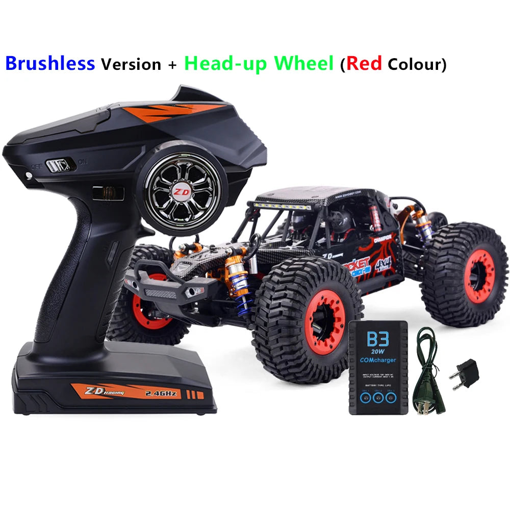 ZD Racing ROCKET DBX-10 1/10 4WD 80km/H 2.4G Brushless High-Speed RTR RC Model Car Desert Buggy Off-road Vehicle Gift