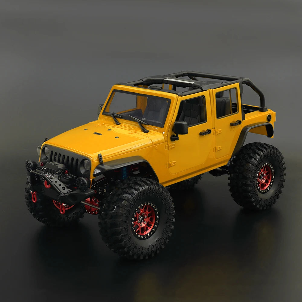 1:10 Scale Wrangler Convertible Hard Body Kit 313mm Wheelbase for 1/10 RC Crawler Axial SCX10 Rubicon TRX4 Redcat GEN8
