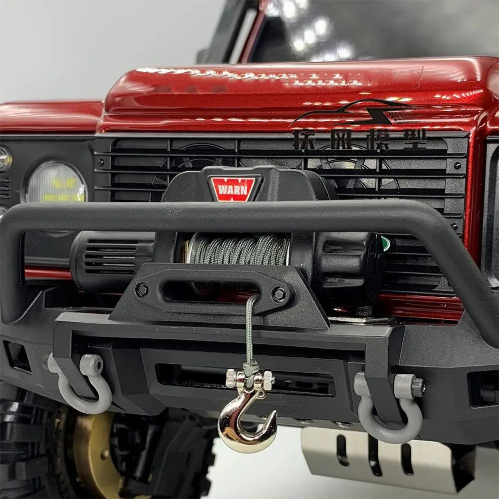 Remote control automatic simulation winch suitable for 1:10 RC covered car TRX-4 scx10 90046 D90 modification accessories