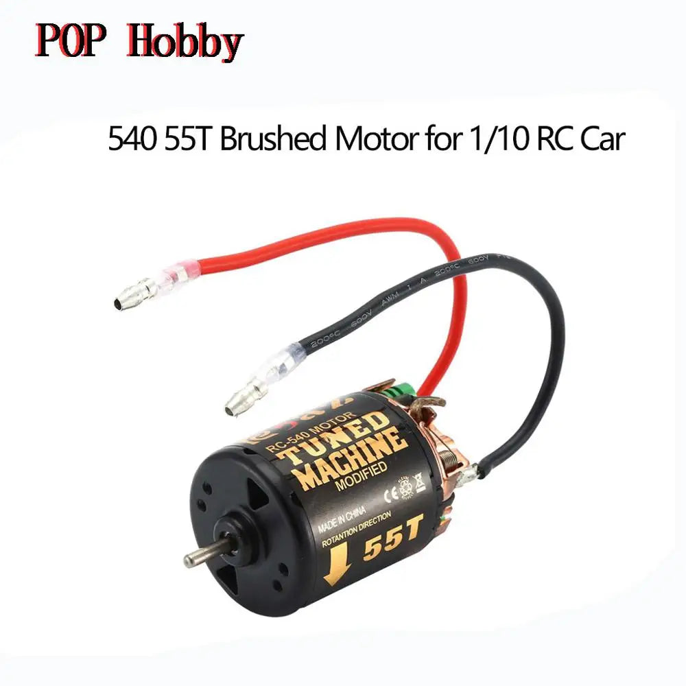 YSIDO 540 Combo Brushed Motor 55T 45T 35T 60A ESC for 1/10 Off-Road Rock Crawler Climbing RC Car Traxxas TRX4 Axial SCX10