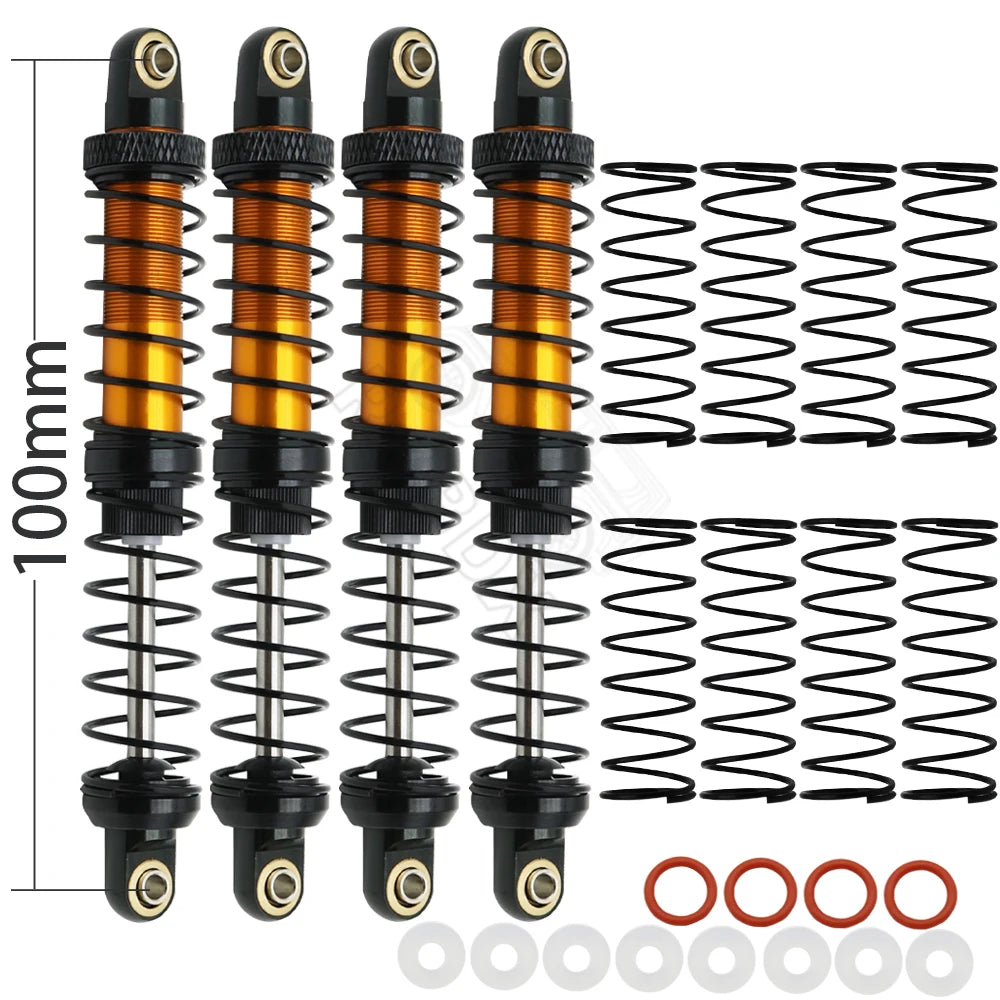 Metal 70mm 80mm 90mm 100mm 110mm 120mm Shock Absorber Oil Damper for 1/10 RC Crawler Car Axial SCX10  AXI03007 RBX10 D90 TRX4