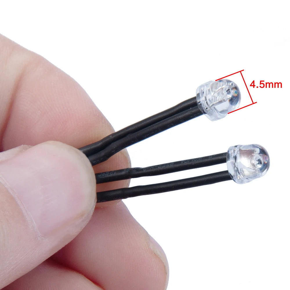 YEAHRUN RC Car LED Light Bright Spotlight Roof Lamp White/Red/Yellow/Green for Axial 90046 1/10 RC Crawler Car DIY Parts