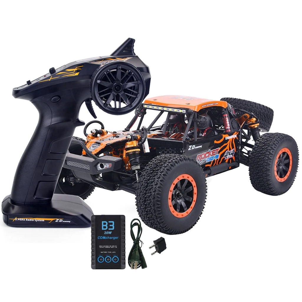 ZD Racing ROCKET DBX-10 1/10 4WD 80km/H 2.4G Brushless High-Speed RTR RC Model Car Desert Buggy Off-road Vehicle Gift