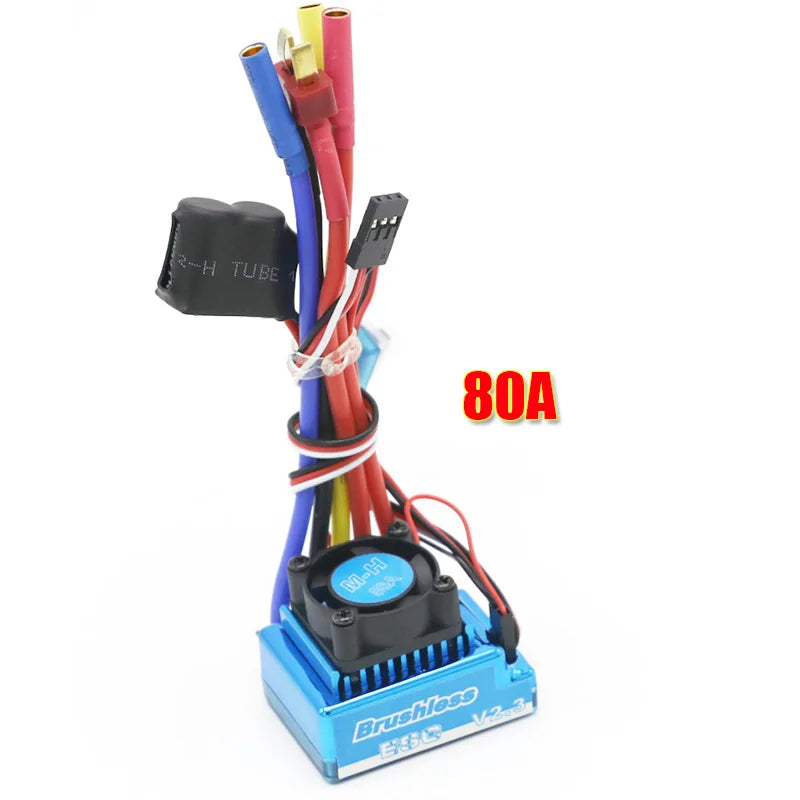 RC Motor 3650 3100KV / 3900KV / 4300KV / 5200KV Brushless Motor & 45A 60A 80A 120A ESC Combo Set for 1:10 RC Car RC Boat Part