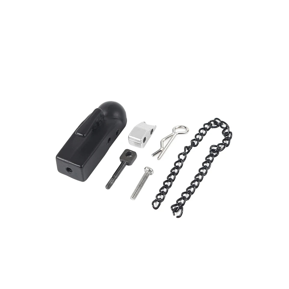 Metal Trailer Head Rescue Tow Hook M3 Hitch Mount for 1/10 RC Crawler TRX4 TRX6 SCX10 90046 D90 Redcat GEN 8 Scout II CC01 TF2