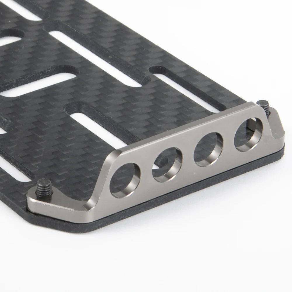 YEAHRUN RC Car Battery Mounting Plate Tray Carbon Fiber for 1/10 RC Crawler Axial SCX10 Upgrade Accessories