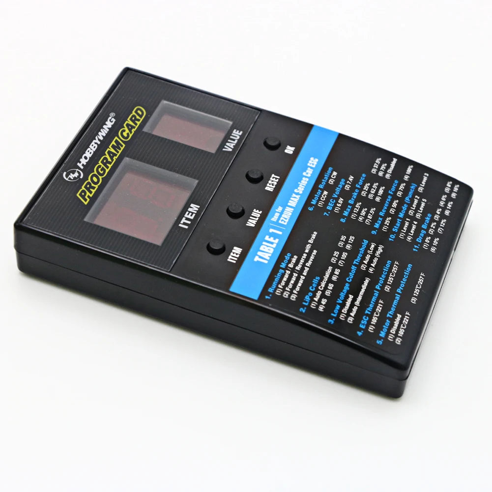 Hobbywing RC Car Program Card LED Program Box 2C Programm Card For XERUN / Flyfun Series Car Brushless ESC