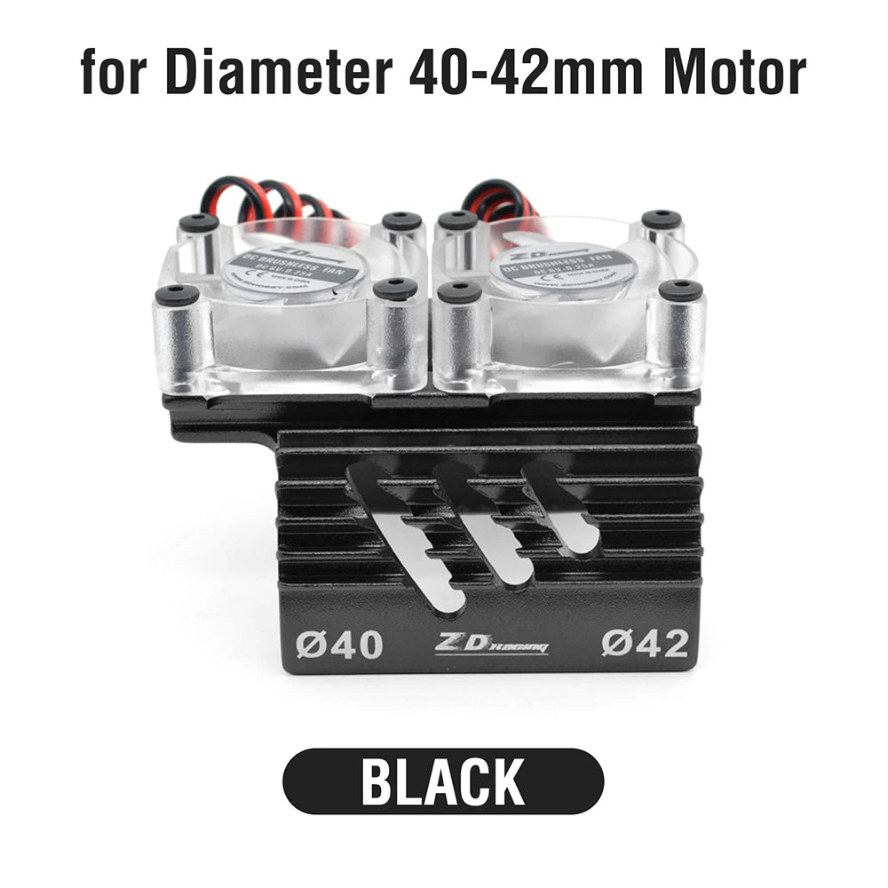 40-42mm RC Motor Cooling Fan Heatsink With High Speed for Hobbywing 4268 4274 4092 1/8 1/10 Buggy Truck RC Cars Motors