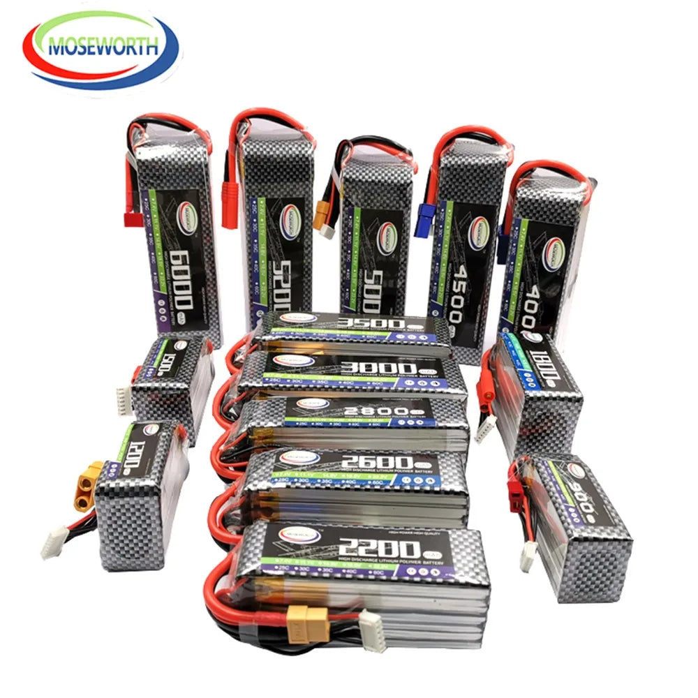 6S 22.2V 1800 2200 3500 4200 5200 6000 10000 12000mAh 30C 40C 60C RC LiPo Battery For RC Drone Helicopter Quadcopter Airplane