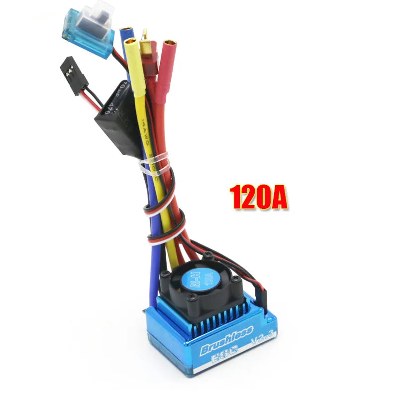 RC Motor 3650 3100KV / 3900KV / 4300KV / 5200KV Brushless Motor & 45A 60A 80A 120A ESC Combo Set for 1:10 RC Car RC Boat Part