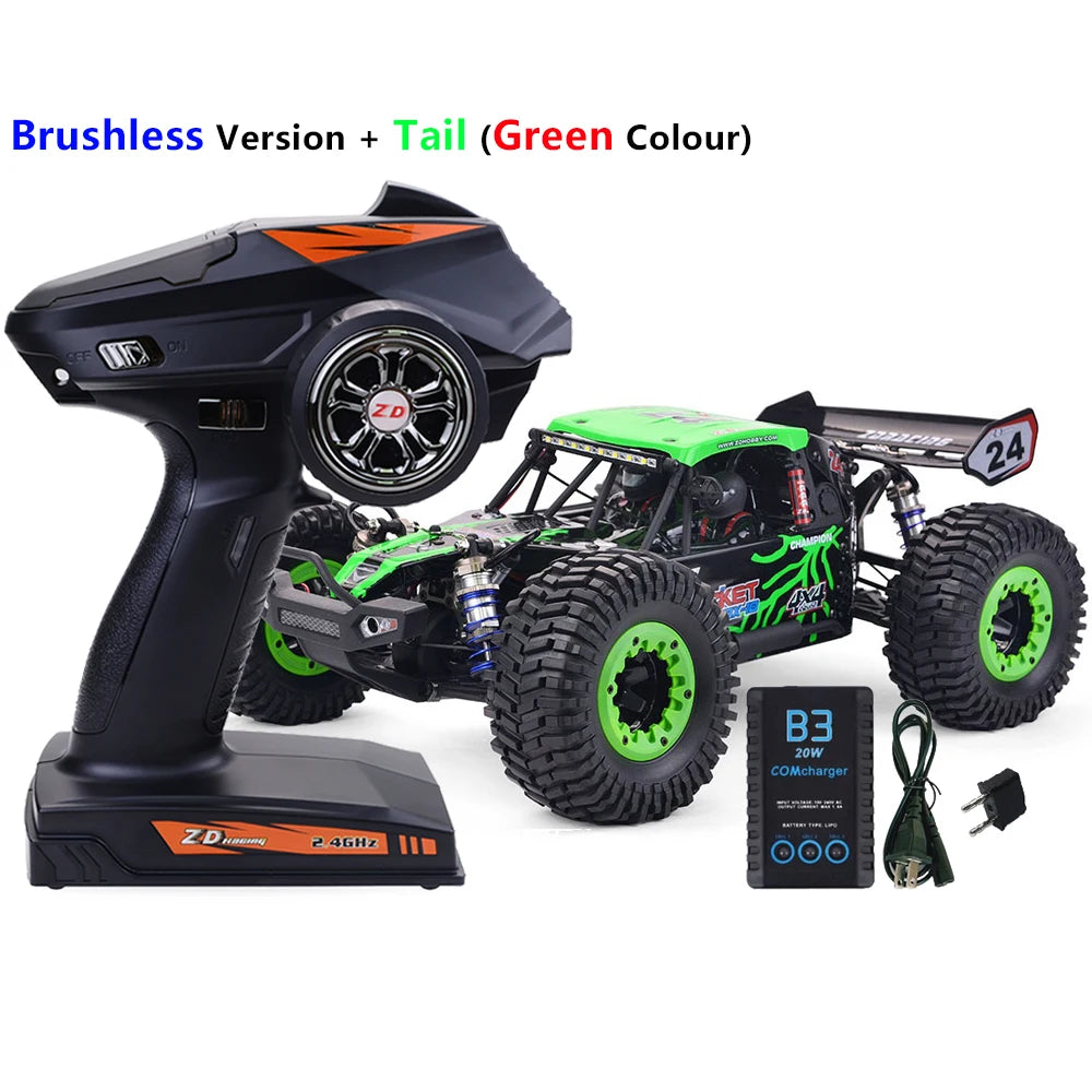ZD Racing ROCKET DBX-10 1/10 4WD 80km/H 2.4G Brushless High-Speed RTR RC Model Car Desert Buggy Off-road Vehicle Gift