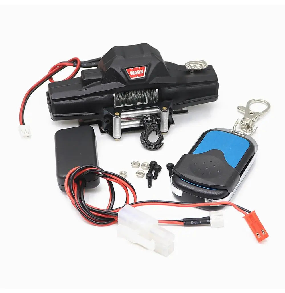 Remote control automatic simulation winch suitable for 1:10 RC covered car TRX-4 scx10 90046 D90 modification accessories