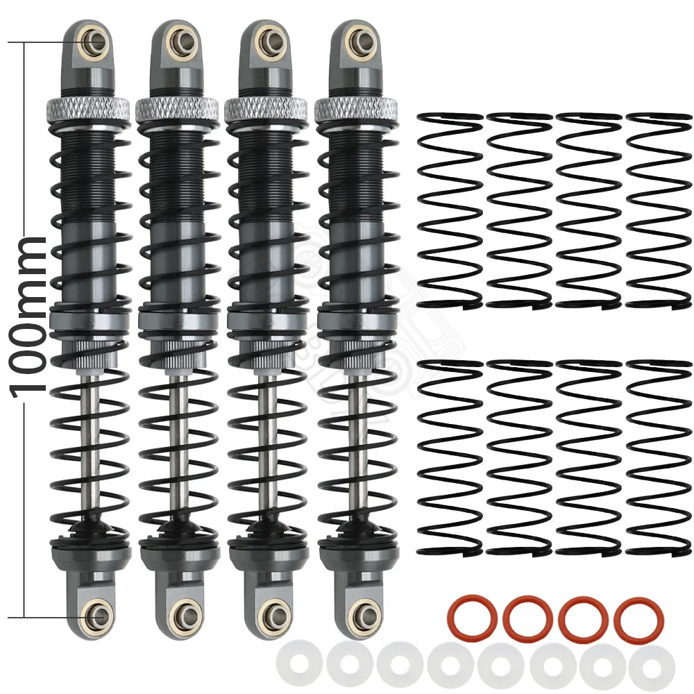 Metal 70mm 80mm 90mm 100mm 110mm 120mm Shock Absorber Oil Damper for 1/10 RC Crawler Car Axial SCX10  AXI03007 RBX10 D90 TRX4
