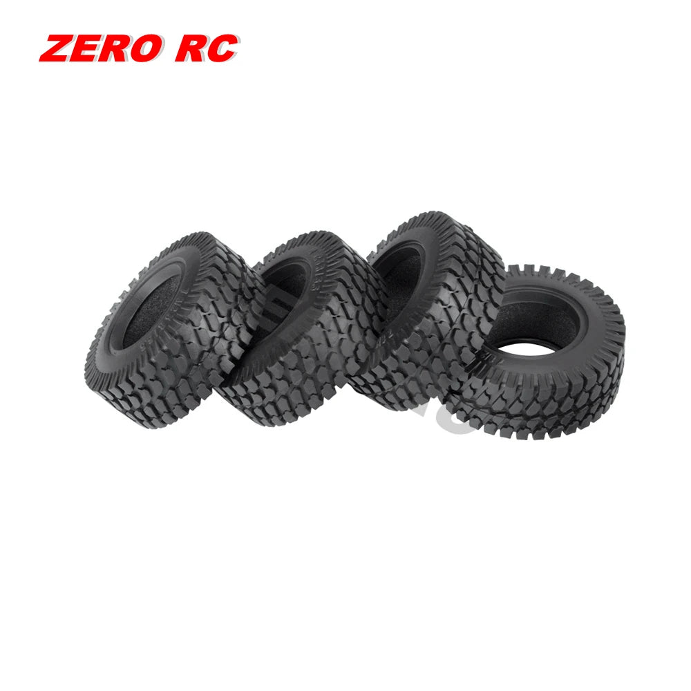 RC Crawler Car Soft 1.55" Off Road Mud Tires 76*27mm 95*35mm Foam Insert For D90 TF2 Tamiya CC02 LC70 MST JIMNY Blocks WHEEL