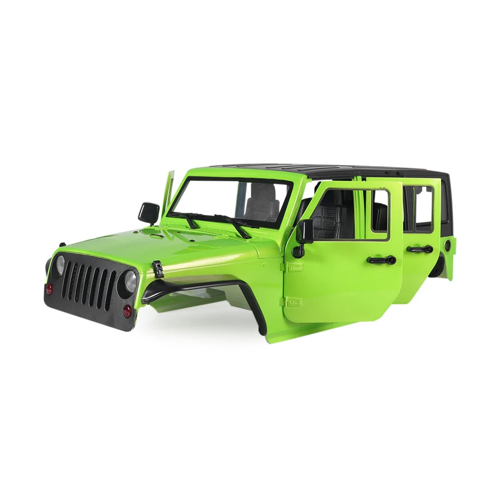 Hard Plastic Car Shell 313mm Wheelbase Jeep Wrangler Rubicon Body Kit for 1/10 RC Crawler Axial SCX10 90046 90047 RGT EX86100