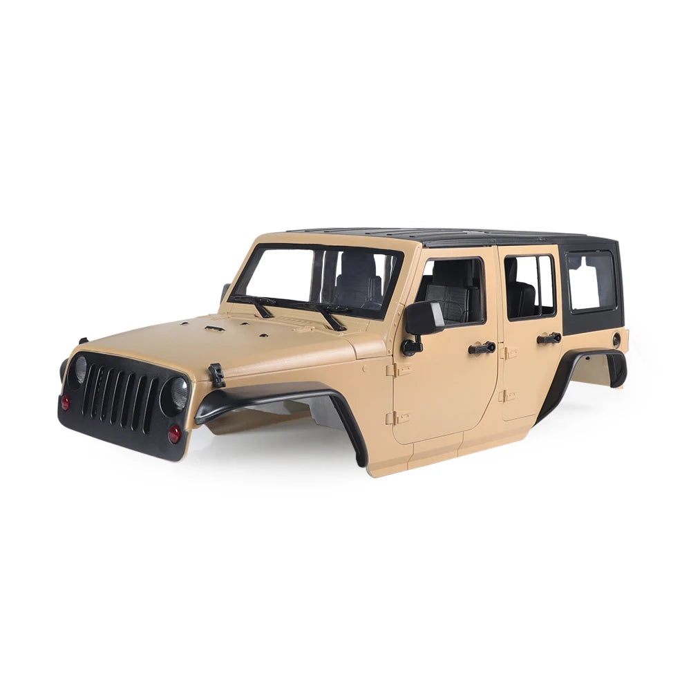 Hard Plastic Car Shell 313mm Wheelbase Jeep Wrangler Rubicon Body Kit for 1/10 RC Crawler Axial SCX10 90046 90047 RGT EX86100