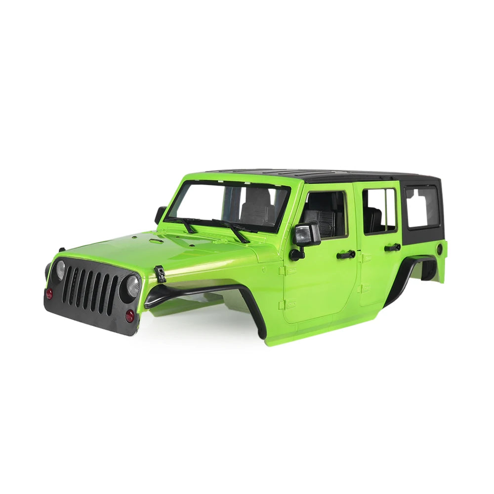 Hard Plastic Car Shell 313mm Wheelbase Jeep Wrangler Rubicon Body Kit for 1/10 RC Crawler Axial SCX10 90046 90047 RGT EX86100