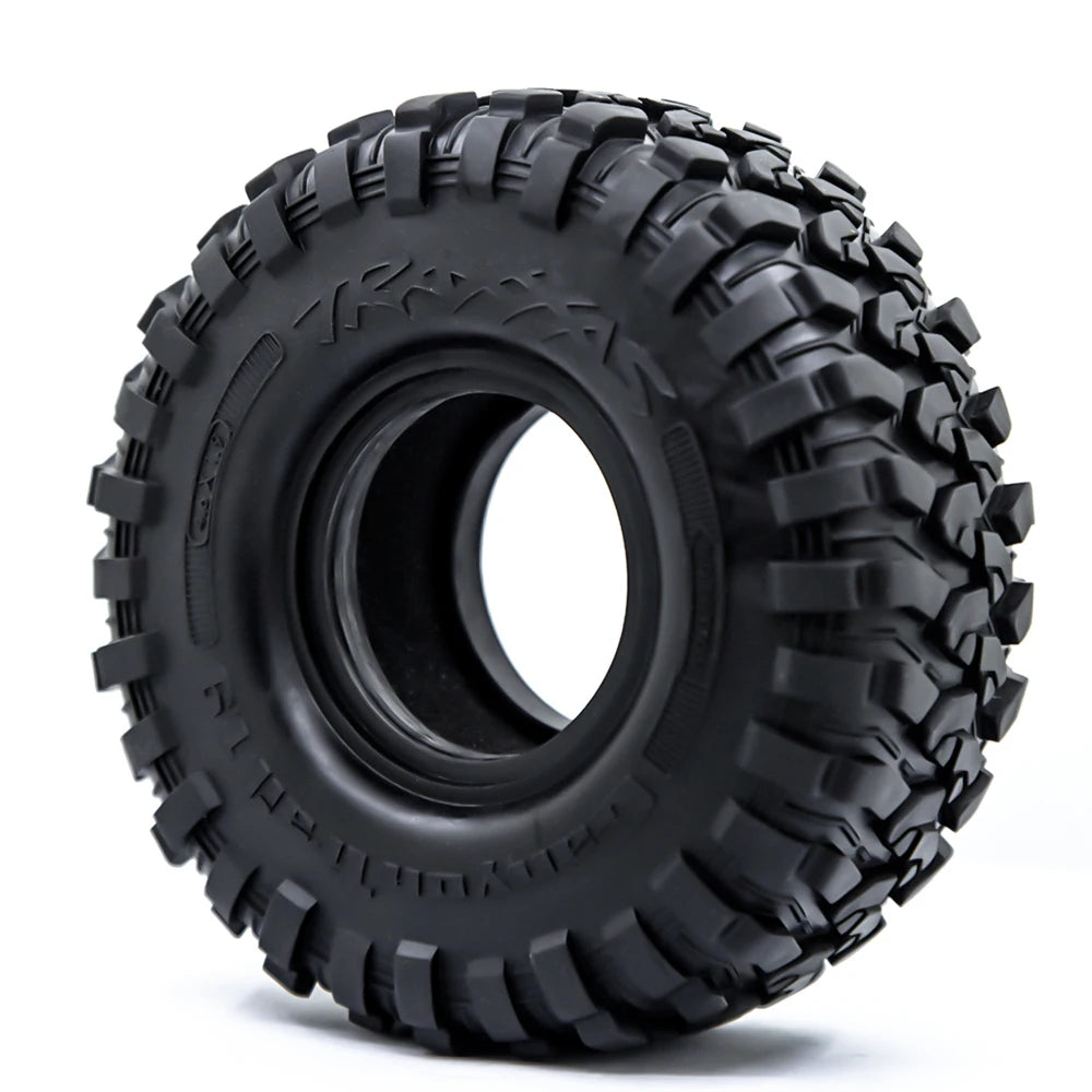 RC 120MM 1.9" Rubber Rocks Tires For 1:10 RC Rock Crawler Axial SCX10 Canyon Trail Trax TRX4 TRX6 #8174