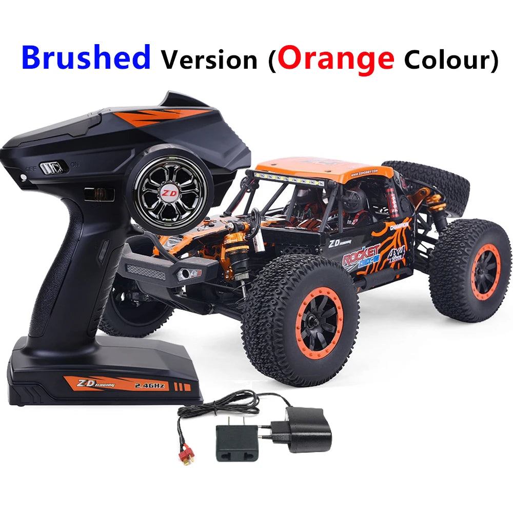 ZD Racing ROCKET DBX-10 1/10 4WD 80km/H 2.4G Brushless High-Speed RTR RC Model Car Desert Buggy Off-road Vehicle Gift