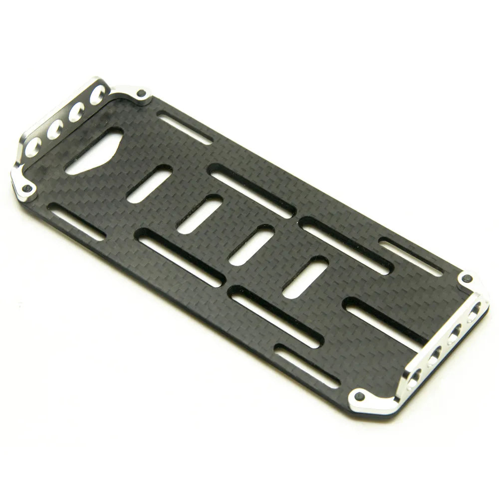 YEAHRUN RC Car Battery Mounting Plate Tray Carbon Fiber for 1/10 RC Crawler Axial SCX10 Upgrade Accessories